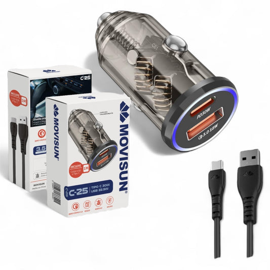 CARGADOR DE CARRO C-25 30W