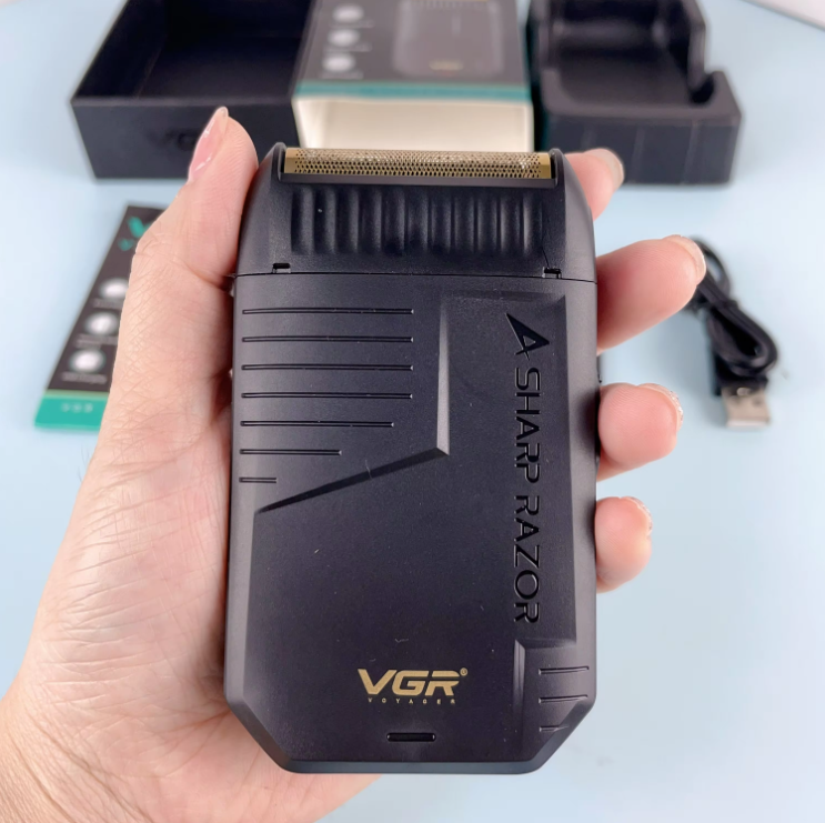 VGR V-375 AFEITADORA ELÉCTRICA 2 EN 1 SHAVER PROFESIONAL RECARGABLE USB