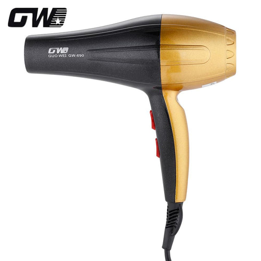SECADOR DE CABELLO PROFESIONAL GW-690 3000W CON BOQUILLA DIRECCIONAL Y TECNOLOGÍA DE CALOR RÁPIDO