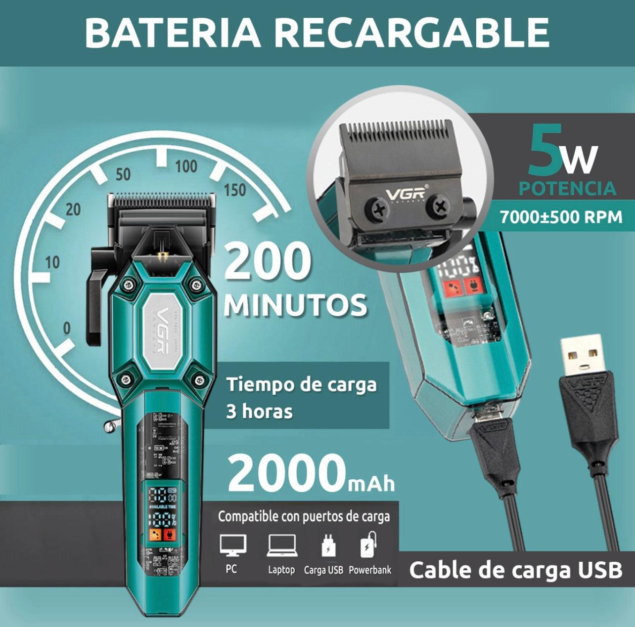 VGR V600 (Máquina Peluquera)