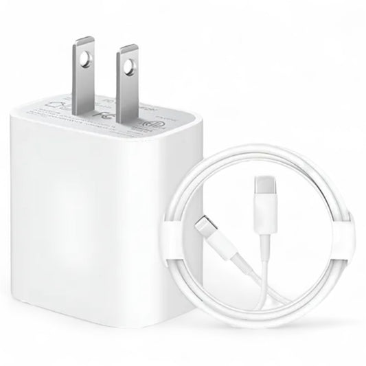 CARGADOR GENÉRICO PARA IPHONE 25W CON CABLE USB-C A LIGHTNING